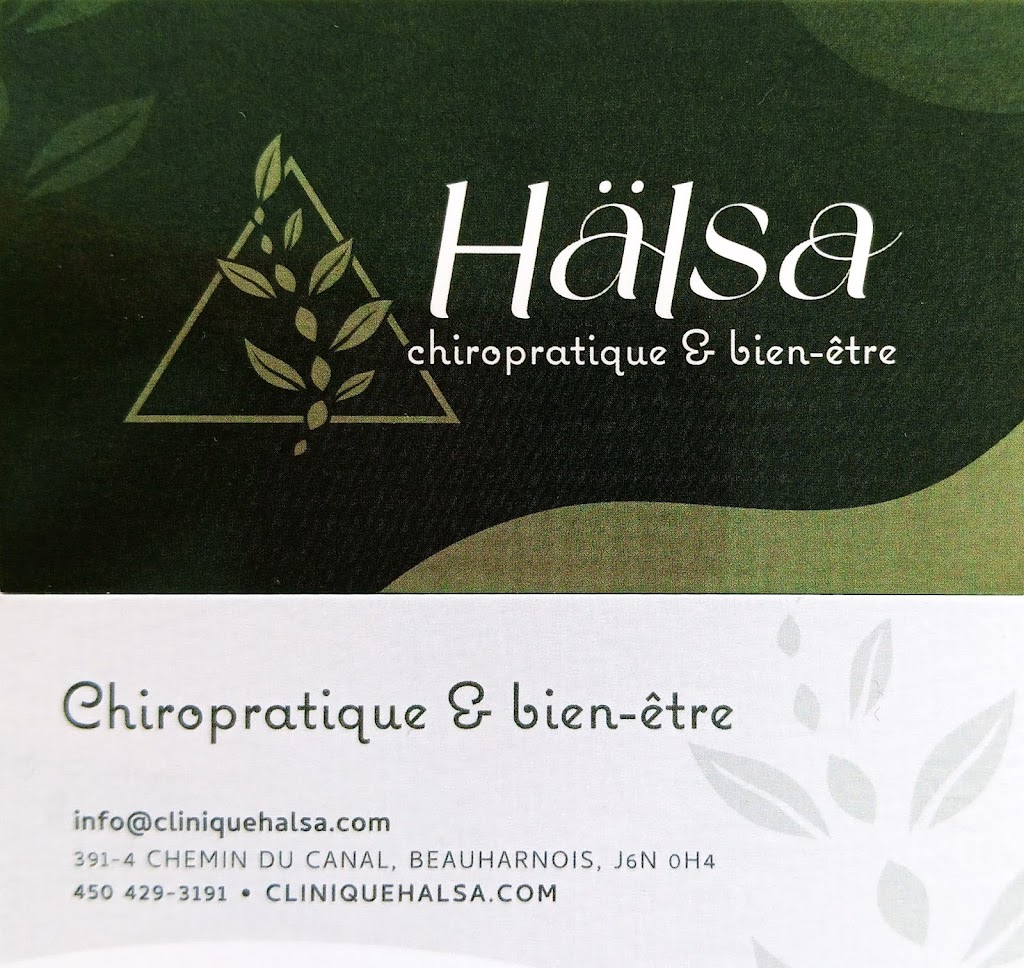 Hälsa - Chiropratique et bien-être | 391 Chem. du Canal E #4, Beauharnois, QC J6N 0H4, Canada | Phone: (450) 429-3191