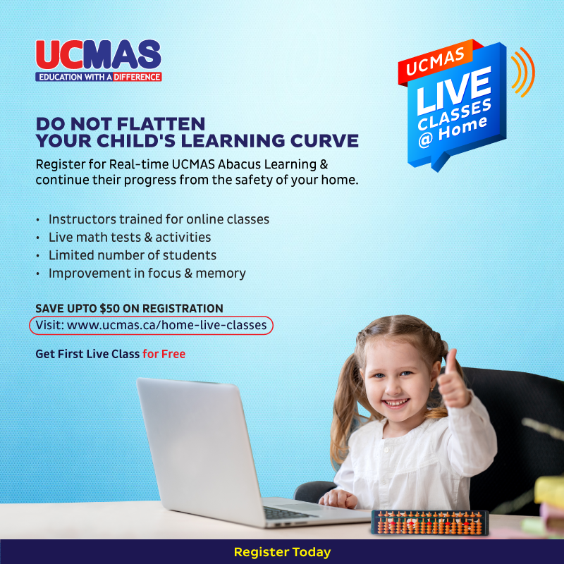 UCMAS Abacus & Mental Math School | 5080 Boulevard des Laurentides Bureau 217, Laval, QC H7K 2J5, Canada | Phone: (514) 239-5576