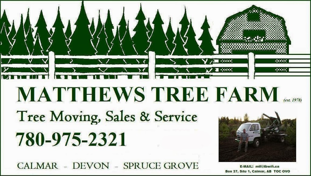 MATTHEWS TREE FARM | 26436, Township Rd 494, Calmar, AB T0C 0V0, Canada | Phone: (780) 975-2321