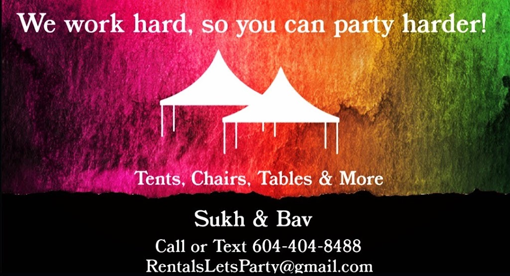 Lets Party Rentals | 8821 132b St, Surrey, BC V3V 7W3, Canada | Phone: (604) 404-8488