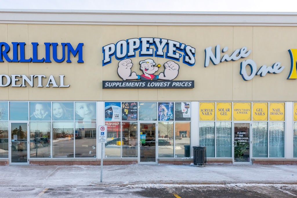 Popeyes Supplements Ottawa Orleans | 2002 Mer-Bleue Road, 3900 Innes Rd Unit J3, Ottawa, ON K1W 1K0, Canada | Phone: (613) 824-7555