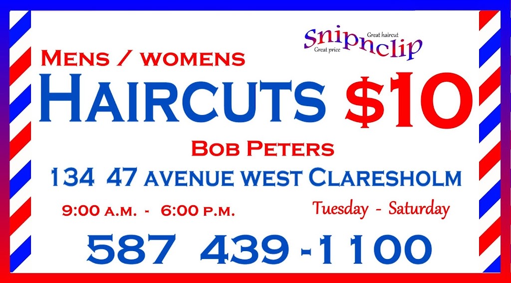 Snipnclip Haircutter | 134 47 Ave W, Claresholm, AB T0L 0T0, Canada | Phone: (587) 439-1100