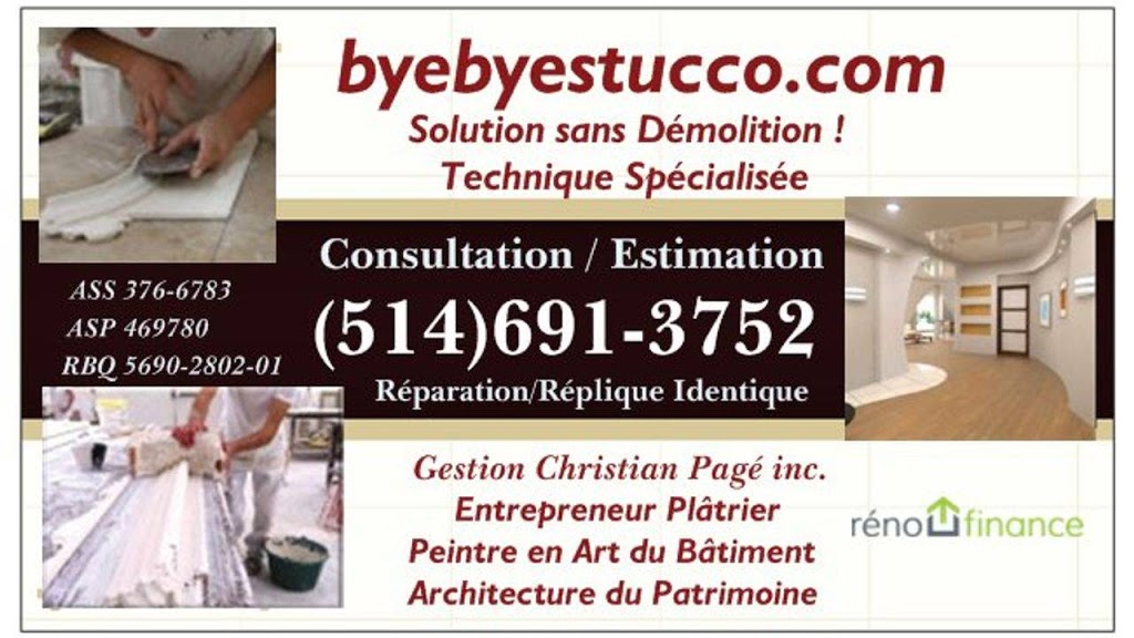 Bye Bye Stucco de G.C.P.inc. | 1110 Rue Gregoire, Saint-Hyacinthe, QC J2S 8B1, Canada | Phone: (514) 691-3752