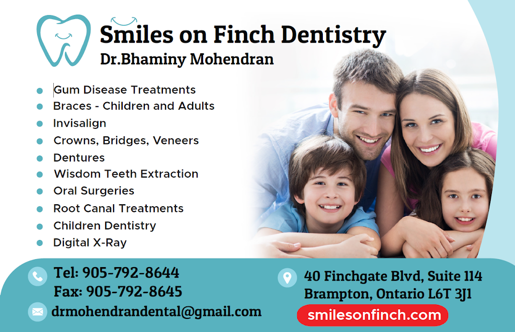 Dr Bhaminy Mohendran | 40 Finchgate Blvd #114, Brampton, ON L6T 3J1, Canada | Phone: (905) 792-8644