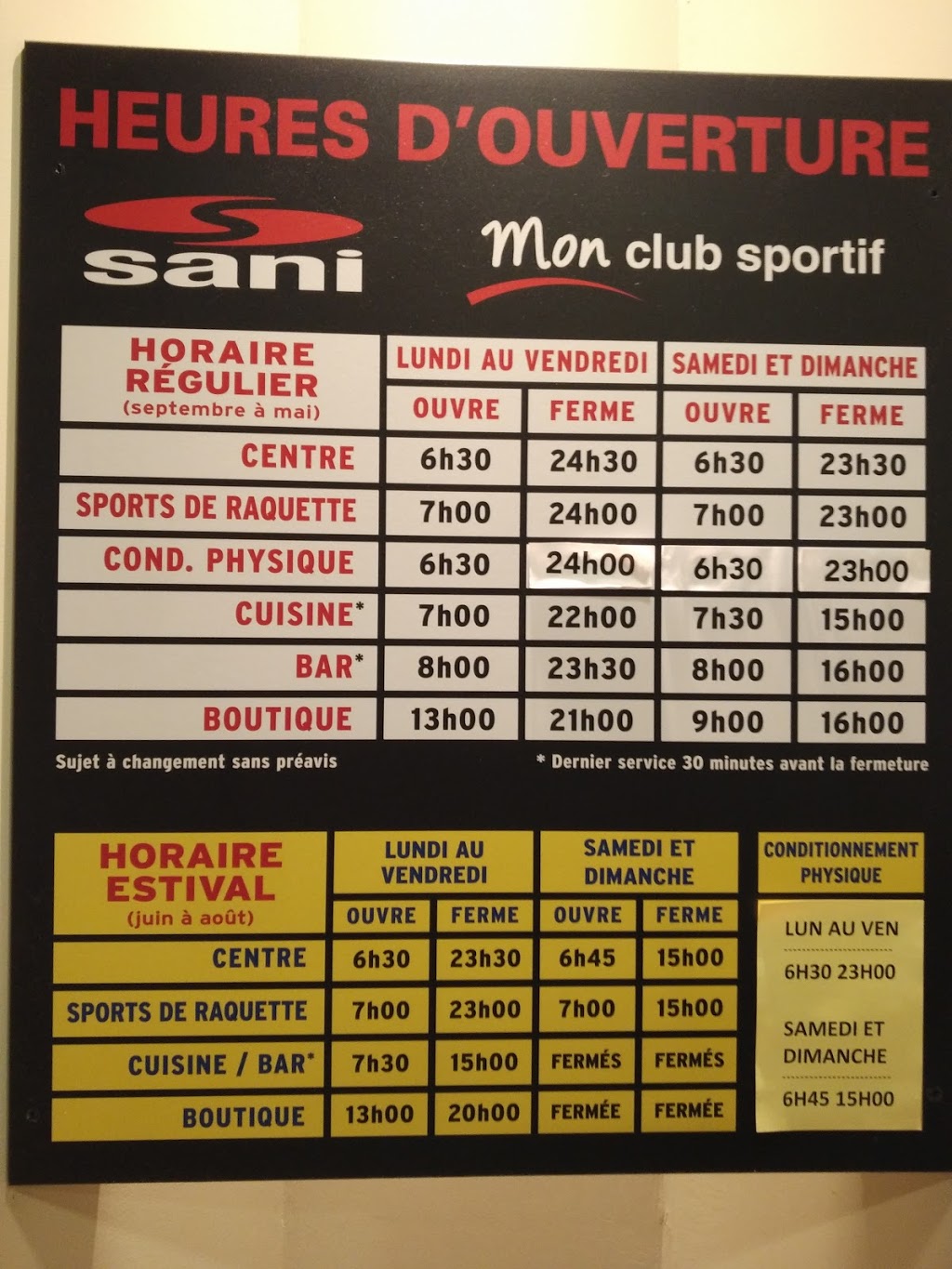 Sani Sport Inc | 7777 Boulevard Marie-Victorin, Brossard, QC J4W 1B3, Canada | Phone: (450) 465-7220