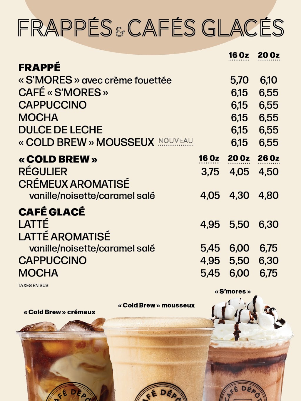 Café Dépôt St-Hubert | 8141 Bd Cousineau local 108, Saint-Hubert, QC J3Z 0G6, Canada | Phone: (450) 618-3888