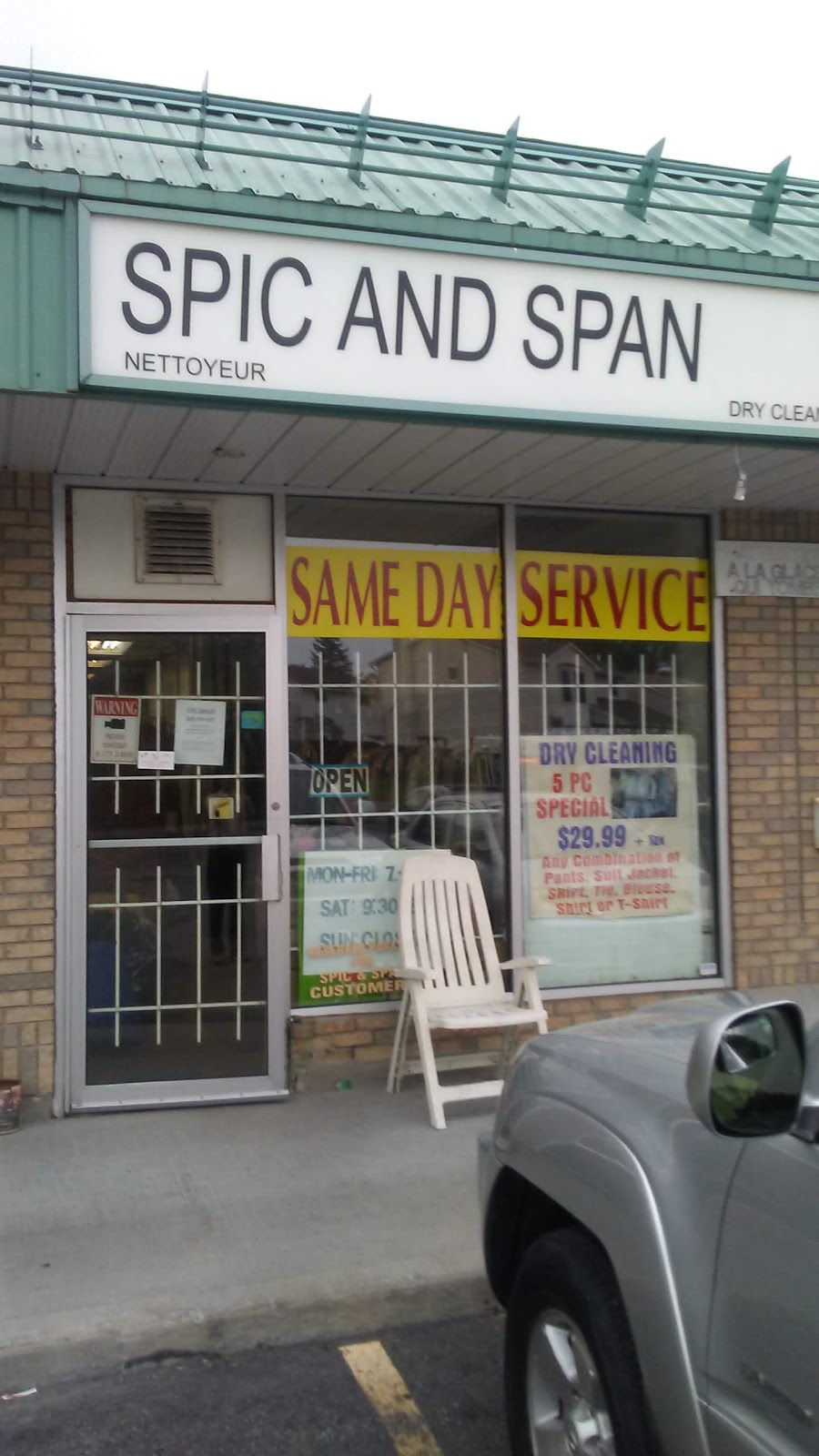 Spic And Span Cleaners | 8154 Jeanne DArc Blvd N, Orléans, ON K1E 2H5, Canada | Phone: (613) 841-5432