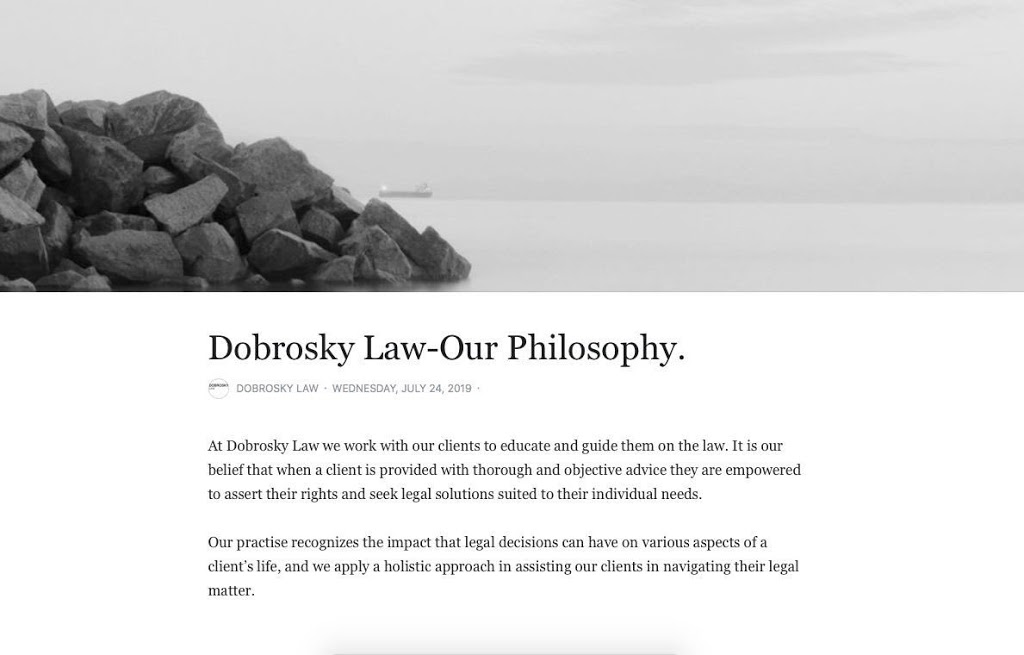 Dobrosky Law | 405-145 Hobson Lake Dr, Halifax, NS B3S 0H9, Canada | Phone: (902) 407-5906