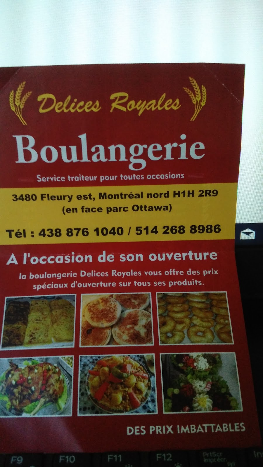 Boulangerie Délices Royales | 3480 Rue Fleury E, Montréal-Nord, QC H1H 2R9, Canada | Phone: (438) 876-1040