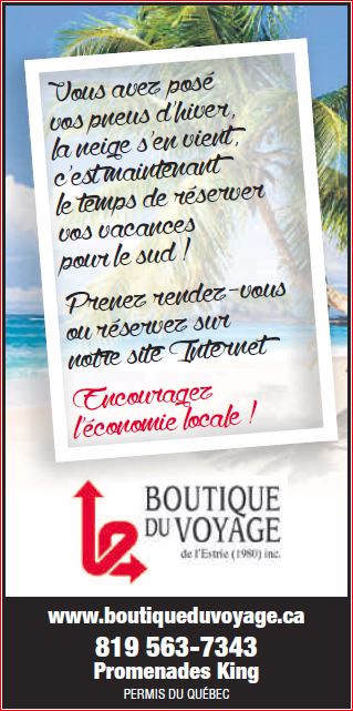 Boutique du Voyage | 525 1re Av, Asbestos, QC J1T 4R1, Canada | Phone: (819) 879-7188