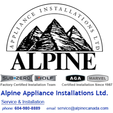 Alpine Appliance Installations ltd. | 3763 Delbrook Ave, North Vancouver, BC V7N 3Z4, Canada | Phone: (604) 980-8889