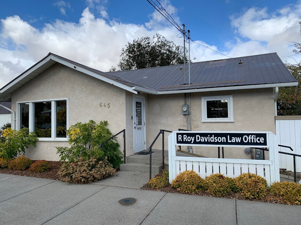 R Roy Davidson Law Office 627-3013 | 645 Main St, Pincher Creek, AB T0K 1W0, Canada | Phone: (403) 627-3013