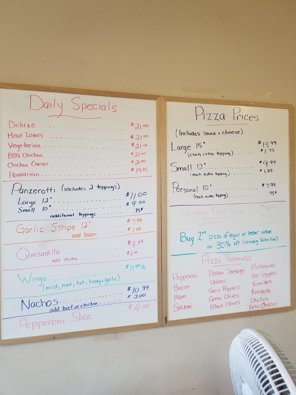 Patz Pizza | 56 Main St, Tiverton, ON N0G 2T0, Canada | Phone: (519) 368-5555