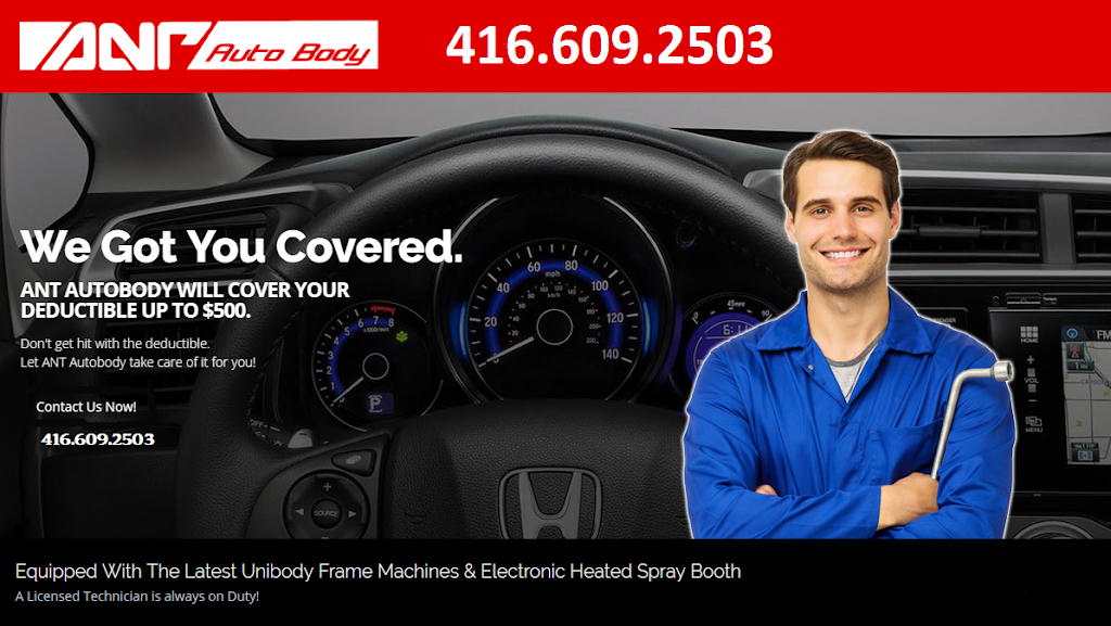 A N T Auto Body | 35 Cosentino Dr, Scarborough, ON M1P 3A3, Canada | Phone: (416) 609-2503