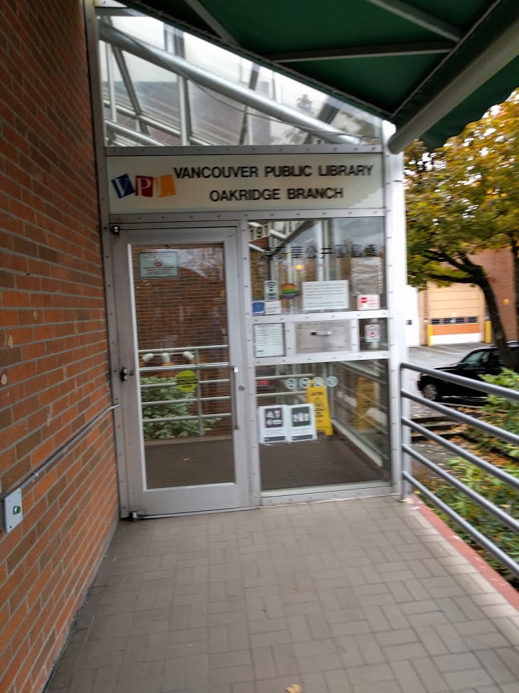 Vancouver Public Library, Oakridge Branch | 191 - 650 W 41st Ave, Vancouver, BC V5Z 2M9, Canada | Phone: (604) 665-3980