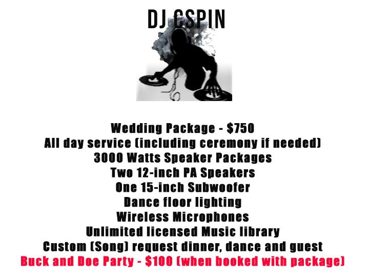 DJ Cspin Music | 1290 Sandford St Unit 38, London, ON N5V 3X8, Canada | Phone: (519) 280-5959