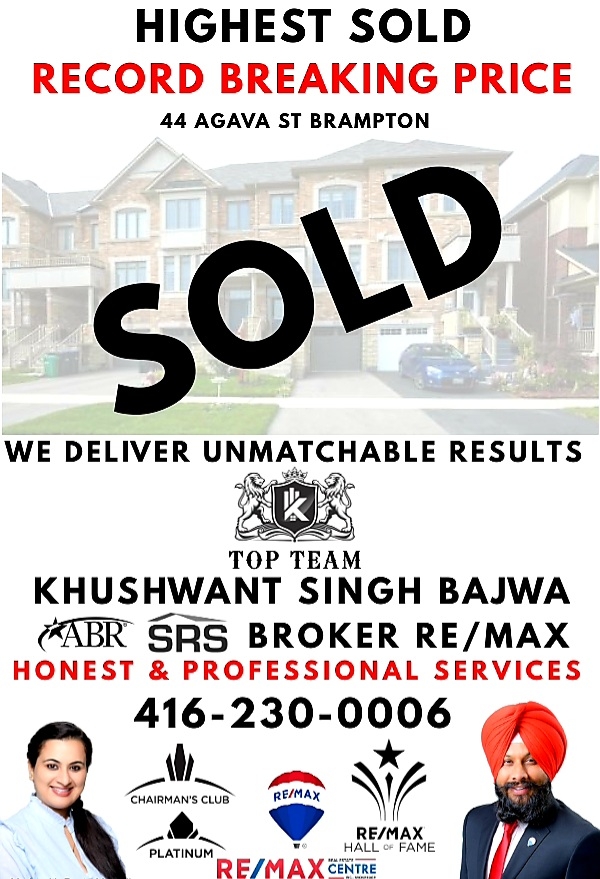 RE/MAX Top Team Khushwant Singh Bajwa Broker | 110 Burnhamthorpe Rd E, Oakville, ON L6H 7C8, Canada | Phone: (416) 230-0006