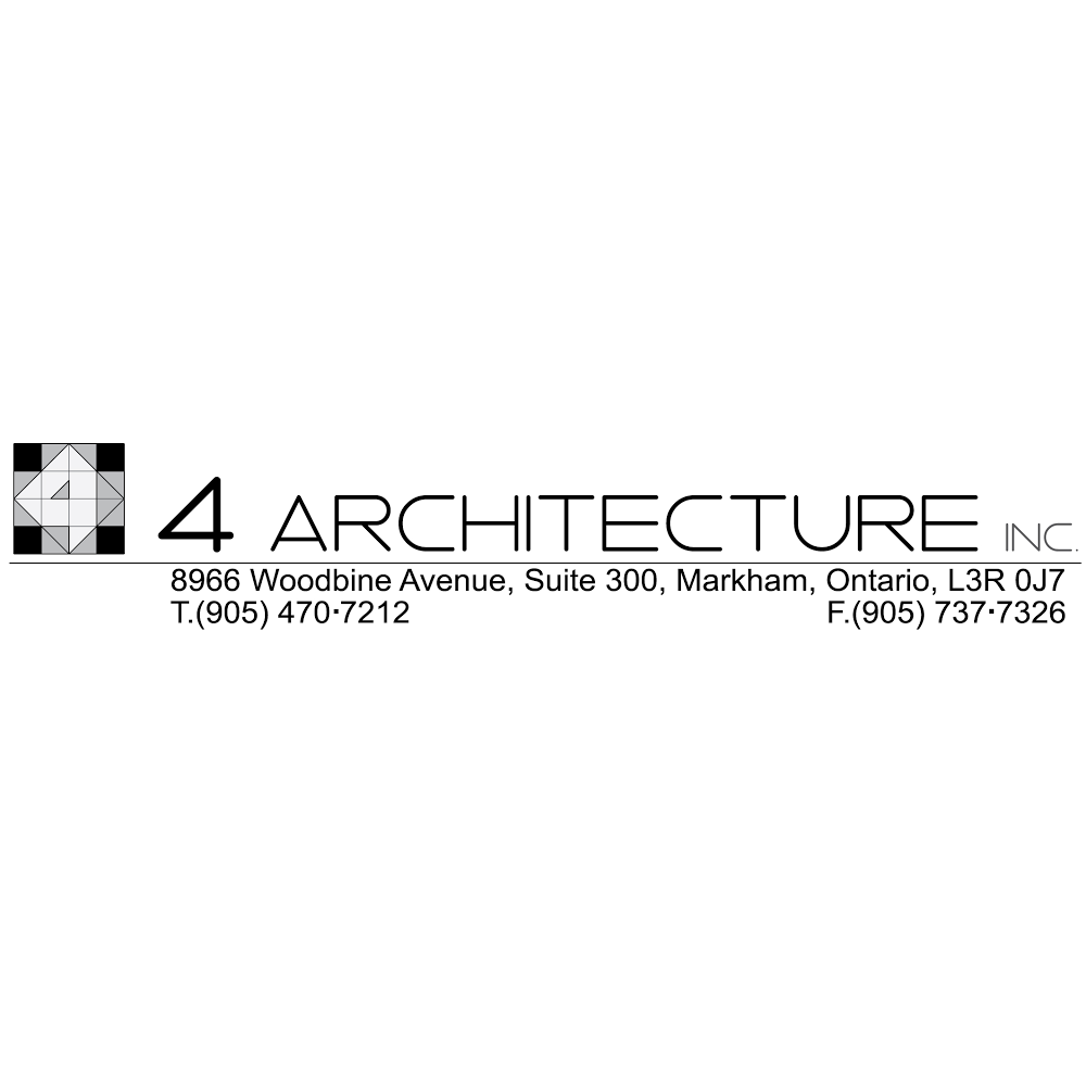 4 Architecture Inc. | 8966 Woodbine Ave #300, Markham, ON L3R 0J7, Canada | Phone: (905) 470-7212