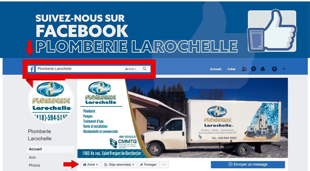 Plomberie Larochelle Inc | 1965 8e Rue, Saint-Prosper, QC G0M 1Y0, Canada | Phone: (418) 594-5150