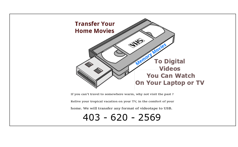 Memory Movies Calgary | 75 Stratton Hill Rise SW, Calgary, AB T3H 1W8, Canada | Phone: (403) 620-2569