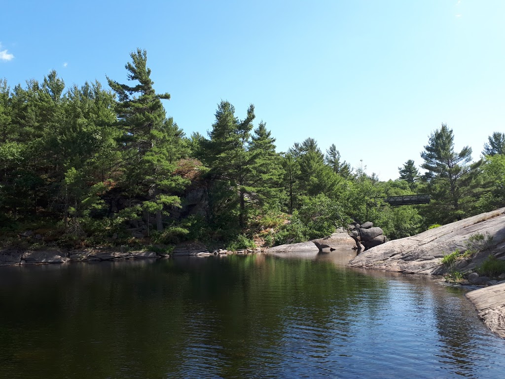 McCrae Lake Bridge & Waterfalls | McCrae Lake Trail, Georgian Bay, ON P0C, Canada