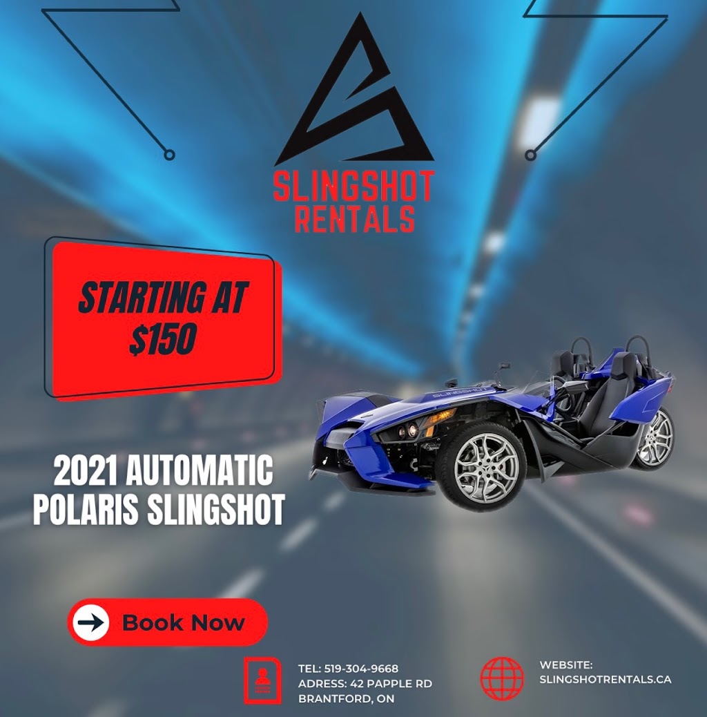 Slingshot rentals | 42 Papple Rd, Brantford, ON N3T 5L4, Canada | Phone: (519) 304-9668