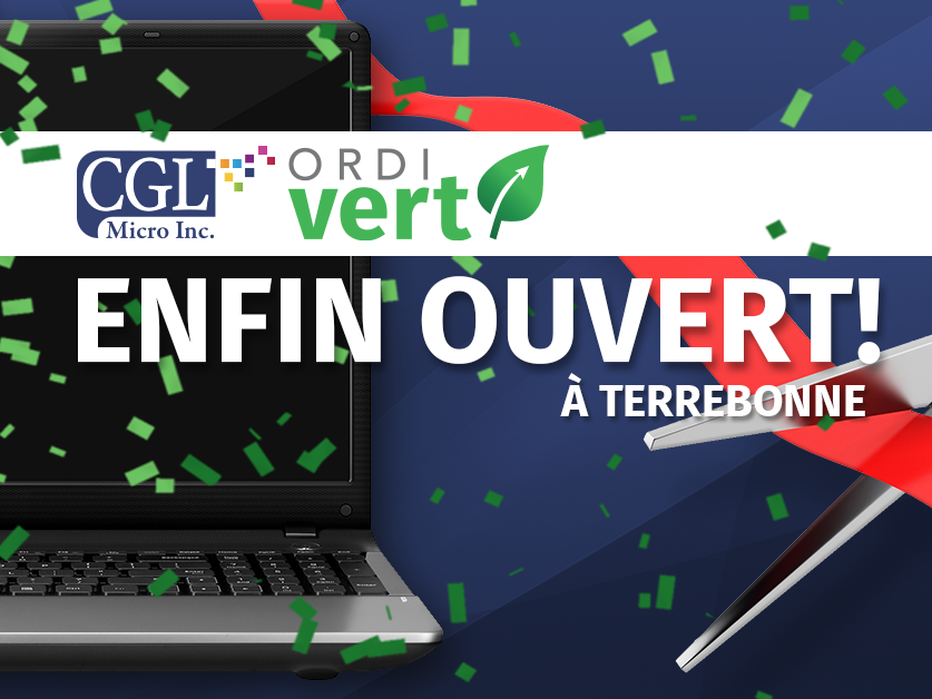 Ordinateurs CGL Micro Terrebonne | 2178 Chemin Gascon, Terrebonne, QC J6X 3A1, Canada | Phone: (450) 654-4659