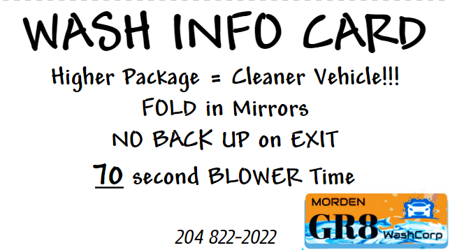 Morden GR8 WashCorp​ | 201 Loren Dr, Morden, MB R6M 0C9, Canada | Phone: (204) 823-2211