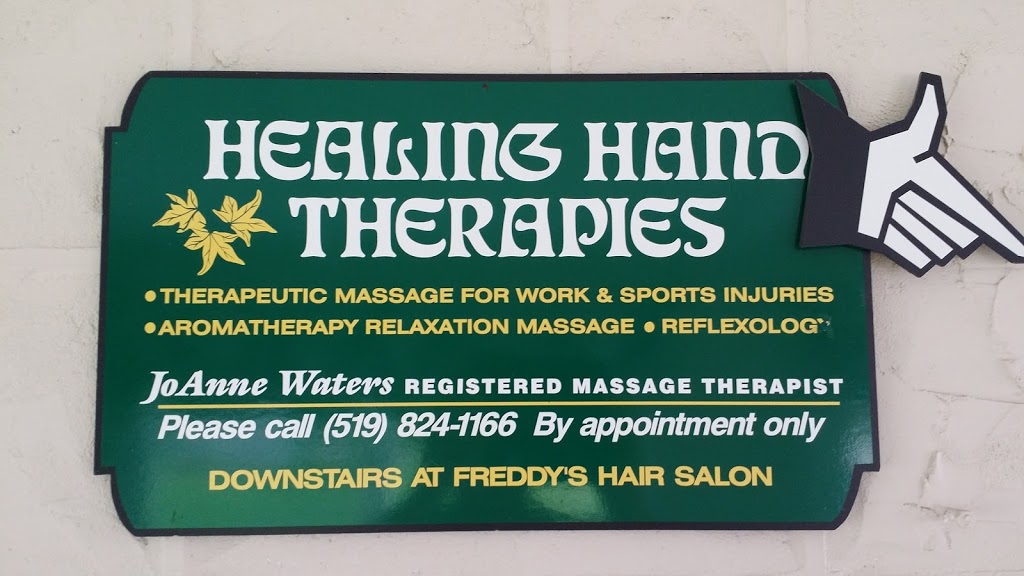 Healing Hand Therapies - JoAnne Waters RMT | Downstairs in Freddys Hair Salon, 414 Eramosa Rd, Guelph, ON N1E 2M9, Canada | Phone: (519) 824-1166