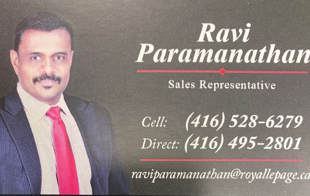 Ravi Paramanathan, Real Estate Salesperson, Royal Lepage Terrequ | 3341 Markham Rd UNIT 127 B, Scarborough, ON M1X 0A5, Canada | Phone: (416) 528-6279