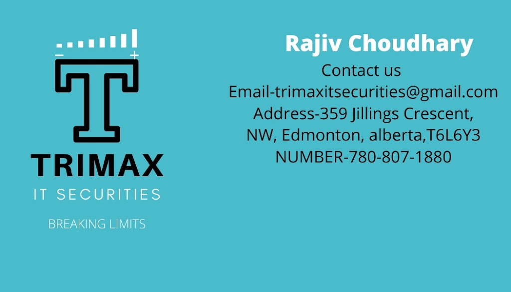 Trimax IT securities Ltd | 3809 44 St NW, Edmonton, AB T6L 6Z5, Canada | Phone: (780) 984-9122