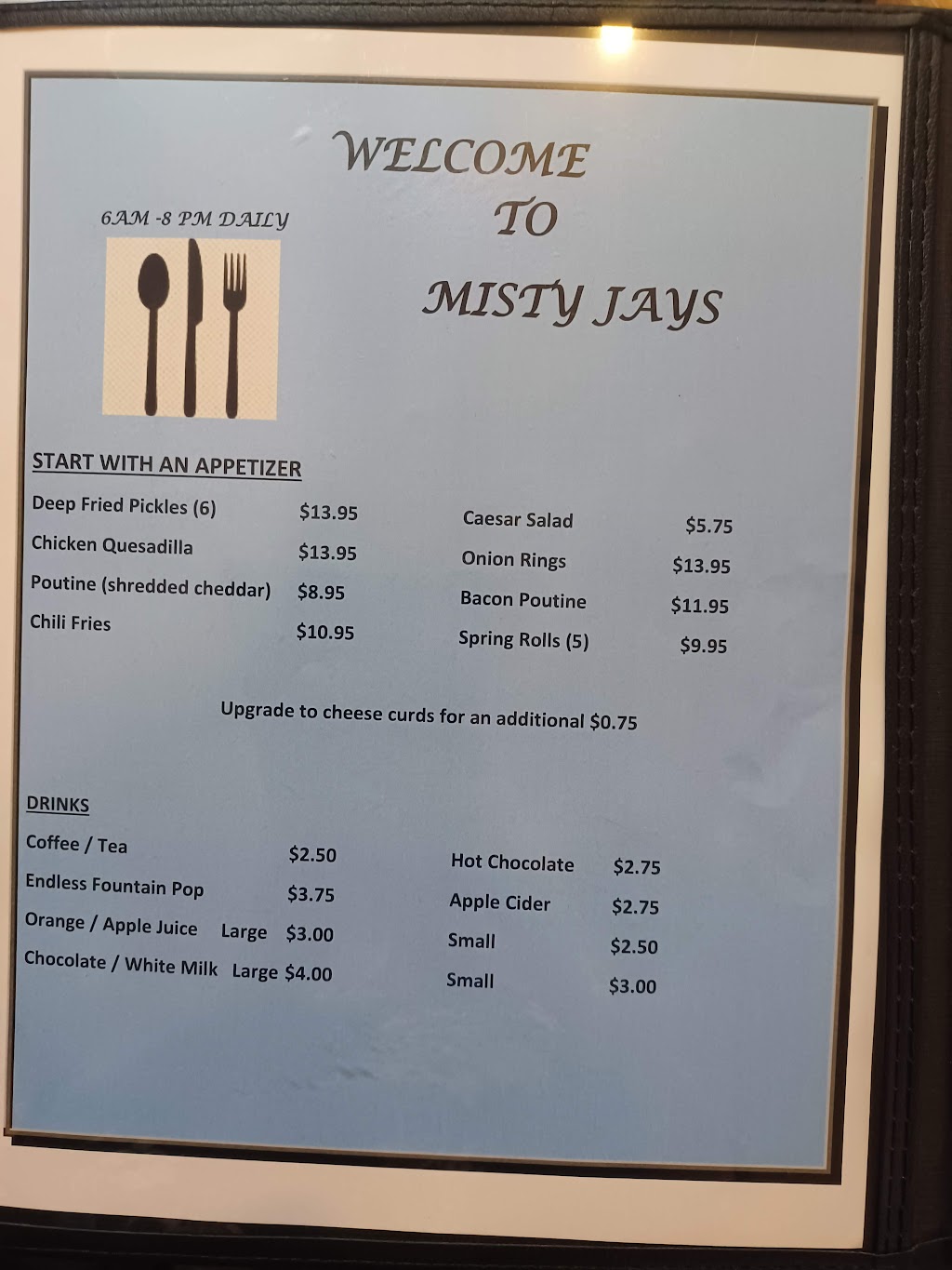 Misty Jays Family Dining | 3911 48 Ave, Camrose, AB T4V 2Z1, Canada | Phone: (780) 679-6583