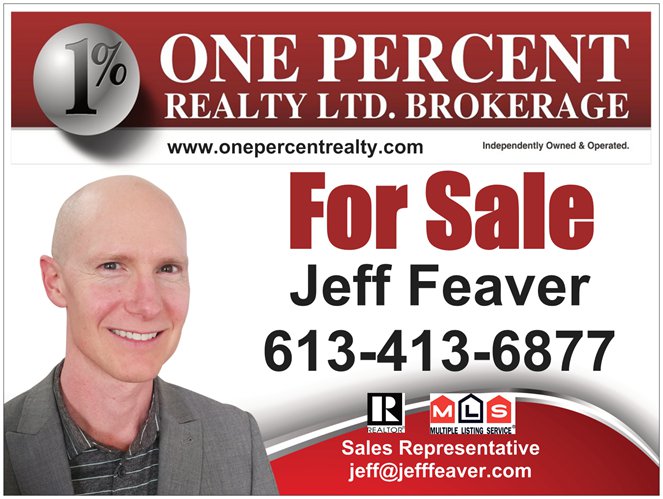 One Percent Realty Ltd; Brokerage - Jeff Feaver, Sales Represent | Kendal Ave, Kingston, ON K7P 0L6, Canada | Phone: (613) 413-6877