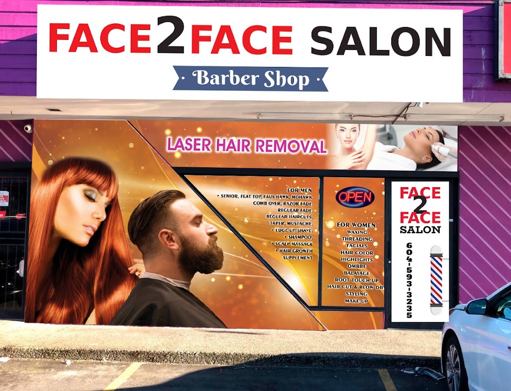 Face 2 Face Salon | 13446 108 Ave, Surrey, BC V3T 2K1, Canada | Phone: (604) 593-3235