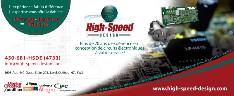 High-Speed Design | 1605 Aut 440 O, Suite 203, Laval, QC H7L 3W3, Canada | Phone: (450) 681-4733