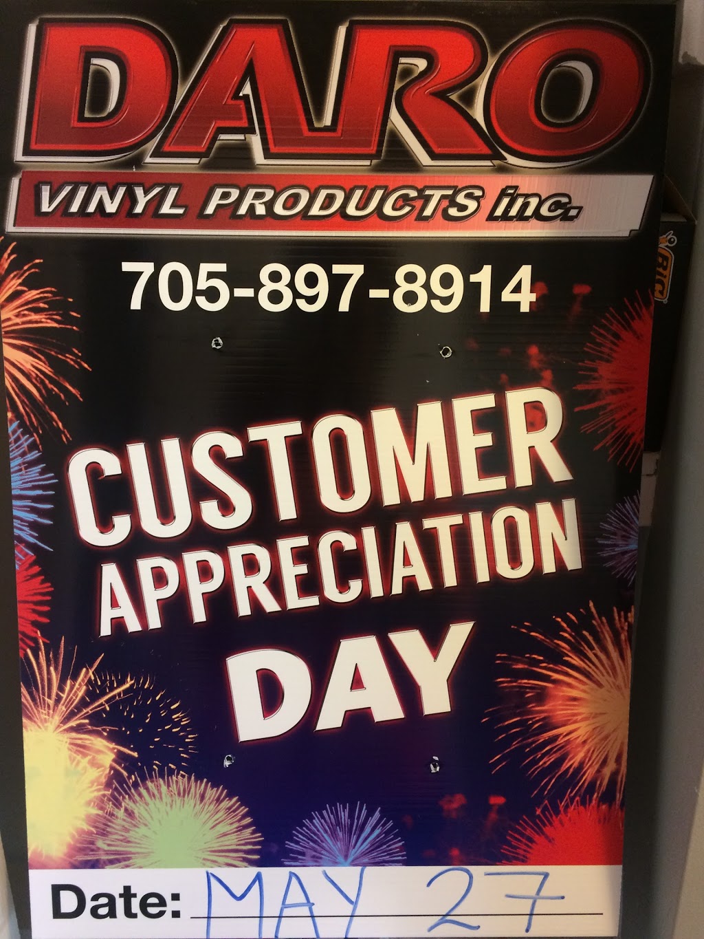 Daro Vinyl Products | 2000 Old Hwy 69, Val Caron, ON P3N 1M1, Canada | Phone: (705) 897-8914