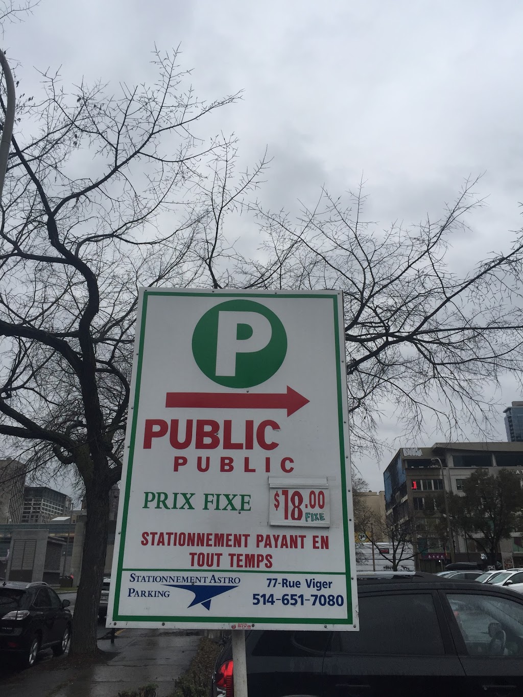 Astro Parking | 77 Avenue Viger E, Montréal, QC H2X 0C5, Canada | Phone: (514) 651-7080