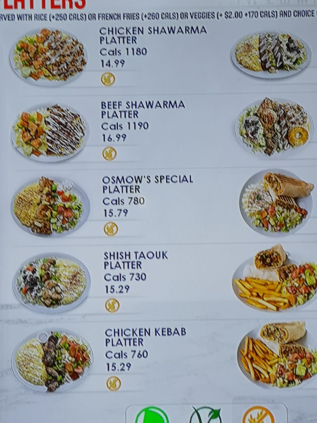 Osmows Shawarma | 870 Upper James St Unit #4, Hamilton, ON L9C 3A4, Canada | Phone: (289) 755-5000