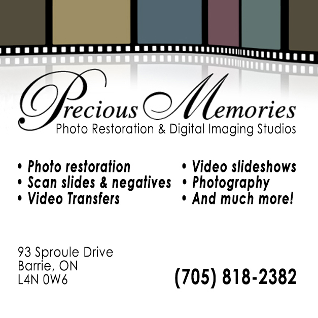 Precious Memories Studios | 93 Sproule Dr, Barrie, ON L4N 0W6, Canada | Phone: (705) 818-2382