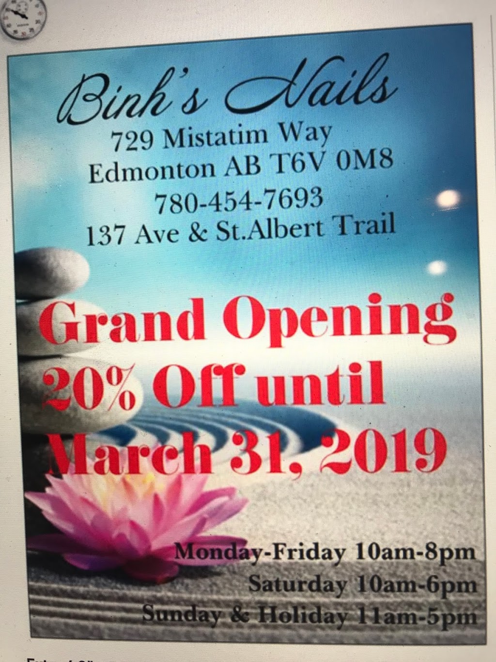 Binhs Nails Northwest Crossing | 729 Mistatim Way NW, Edmonton, AB T6M 0M8, Canada | Phone: (780) 454-7693