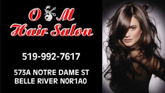 O&M HAIR Salon | 573A Notre Dame St, Belle River, ON N0R 1A0, Canada | Phone: (519) 992-7617