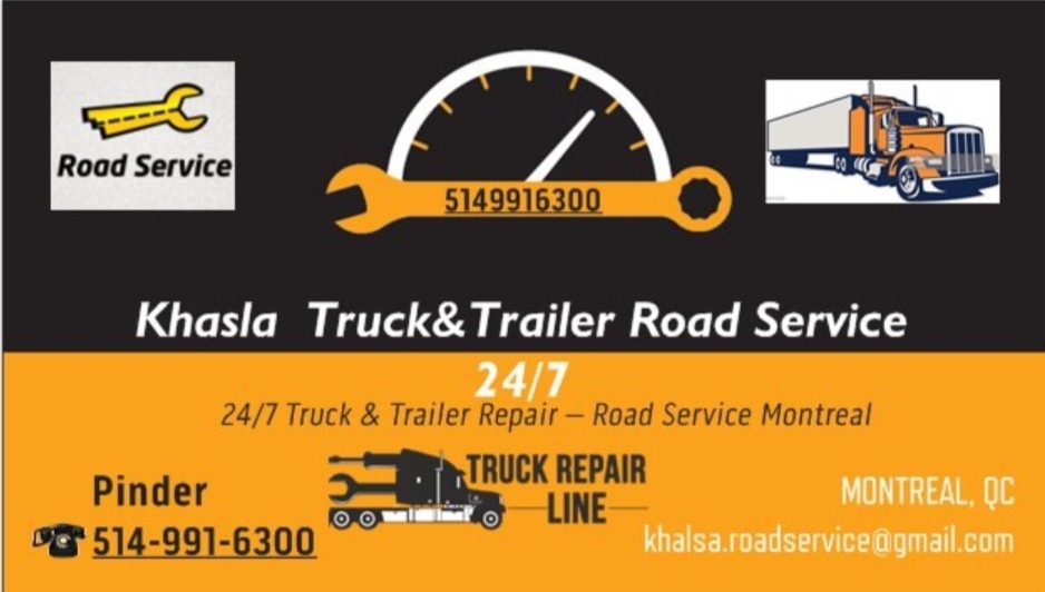 Khalsa truck&trailer repair road service | 8559 Rue Réjane, LaSalle, QC H8N 1Y9, Canada | Phone: (514) 991-6300