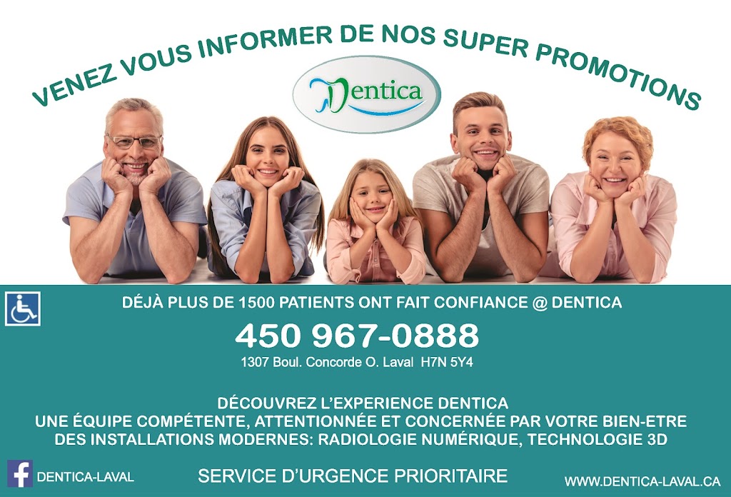 Dentica - Clinique dentaire | 1307 Boul. de la Concorde O., Laval, QC H7N 5Y4, Canada | Phone: (450) 967-0888