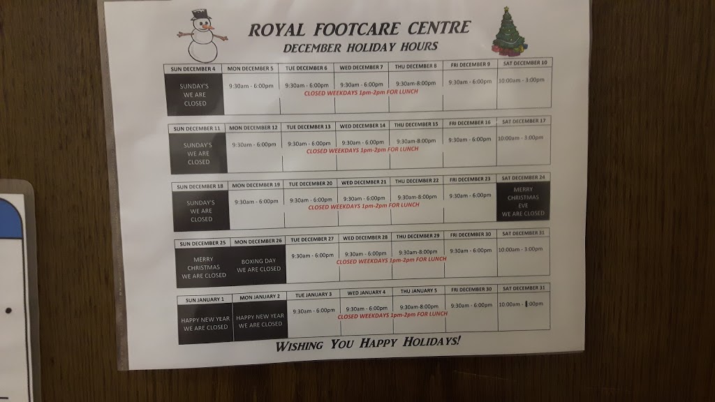 Royal Footcare Centre | 4500 Hwy 7 W, Woodbridge, ON L4L 4Y7, Canada | Phone: (905) 850-1611