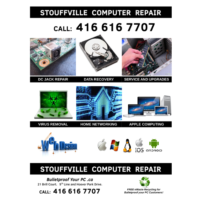 BulletproofyourPC | 21 Brill Ct, Whitchurch-Stouffville, ON L4A 0P6, Canada | Phone: (416) 616-7707