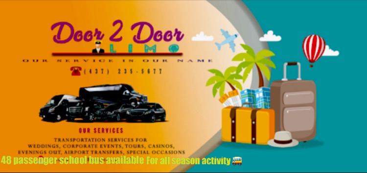 Door2doorlimo | 816 Challinor Terrace, Milton, ON L9T 7V6, Canada | Phone: (437) 235-5677