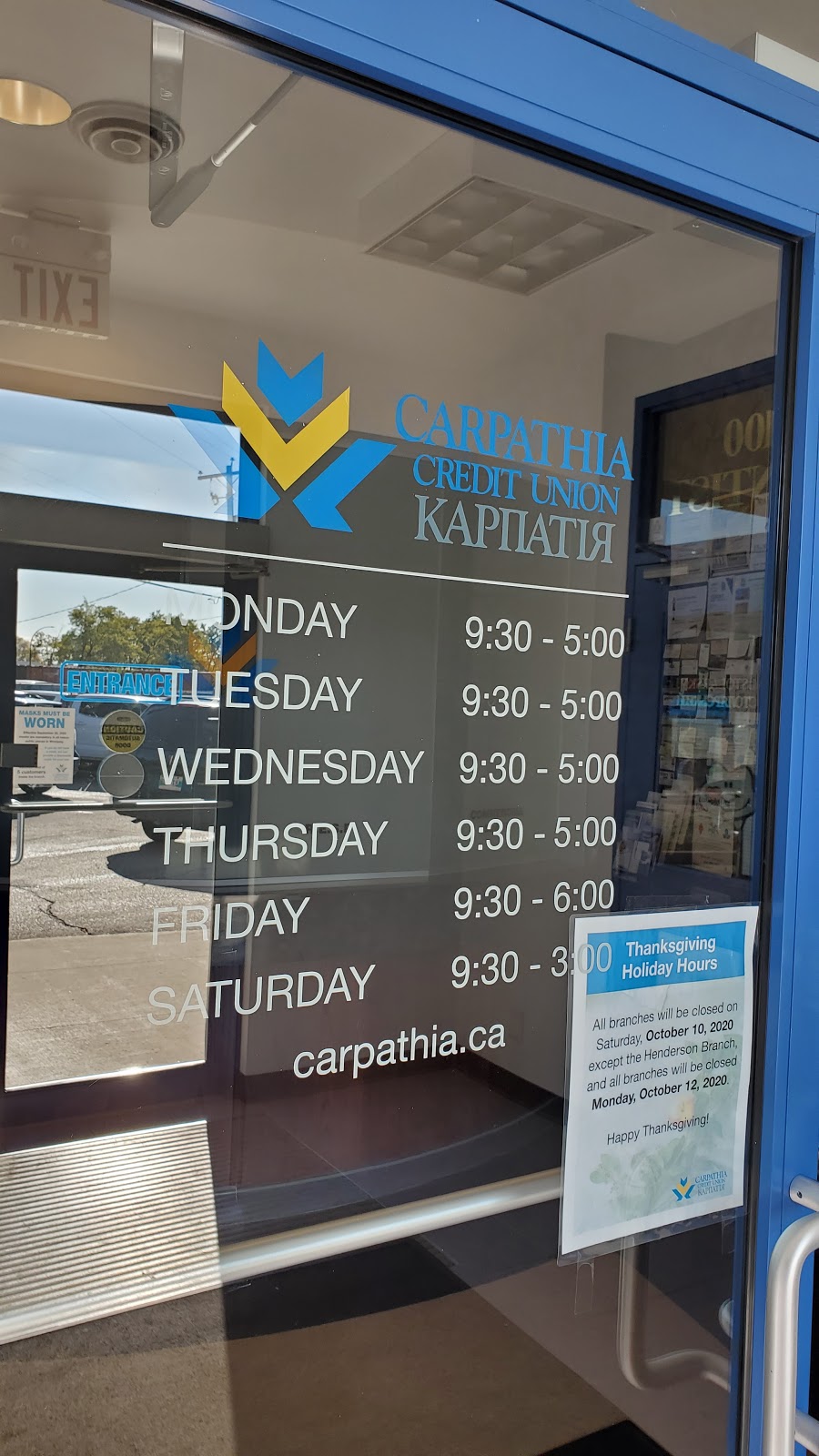 Carpathia Credit union | 310 Leila Ave, Winnipeg, MB R2V 1L8, Canada | Phone: (204) 989-7400