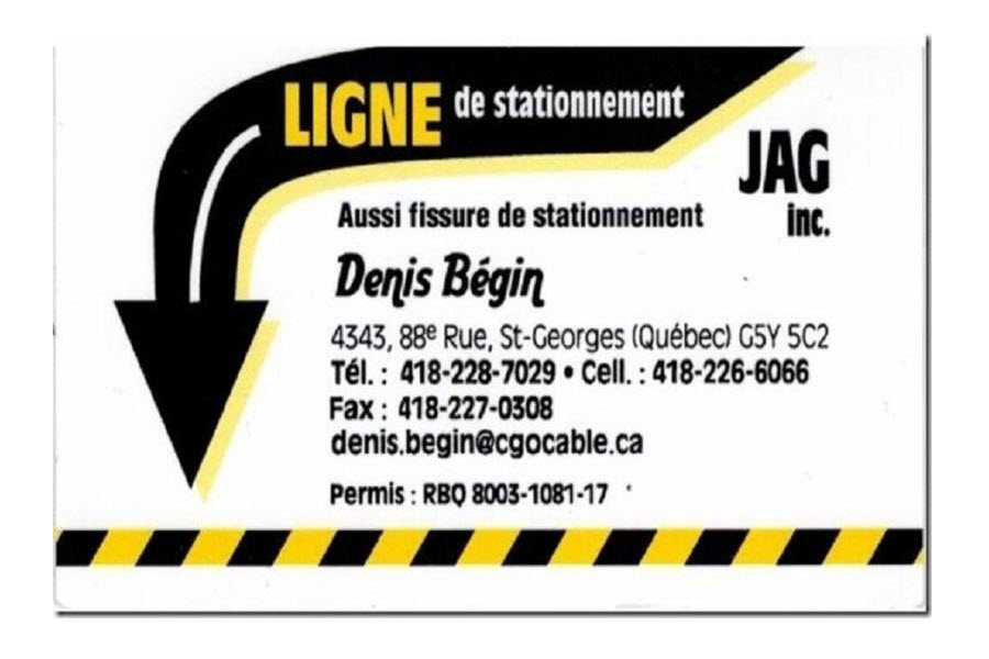 Ligne de Stationnement J A G Inc | 4343 88e Rue, Saint-Georges, QC G5Y 5C2, Canada | Phone: (418) 228-7029