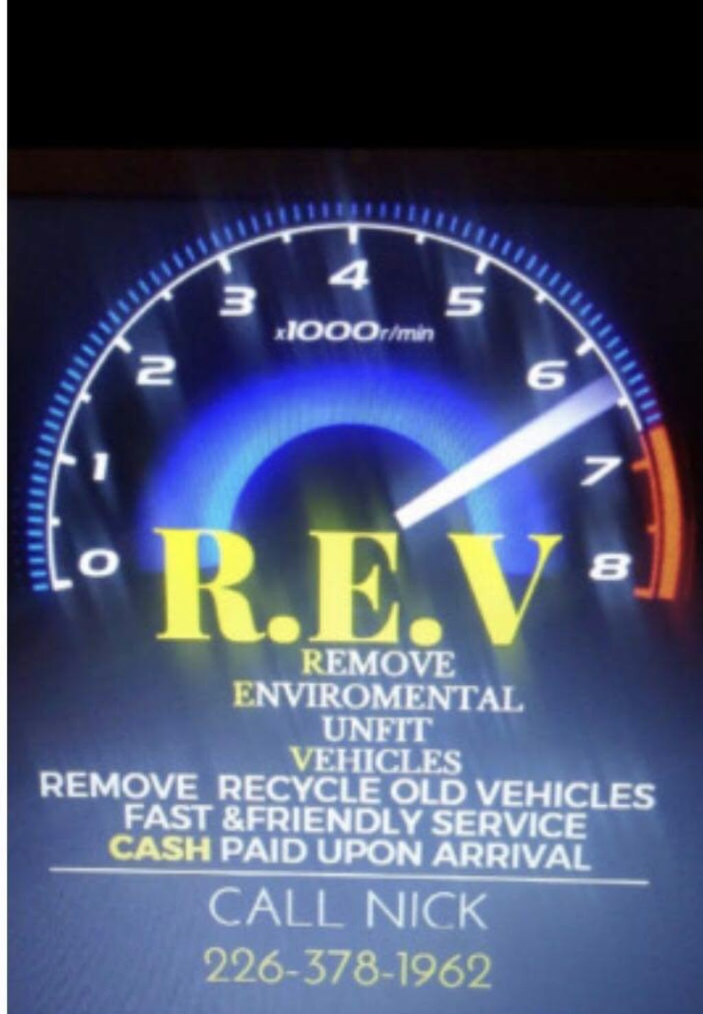 Rev Scrap Car Removal | 8 Queenston Crescent, London, ON N5W 1N6, Canada | Phone: (226) 378-1962