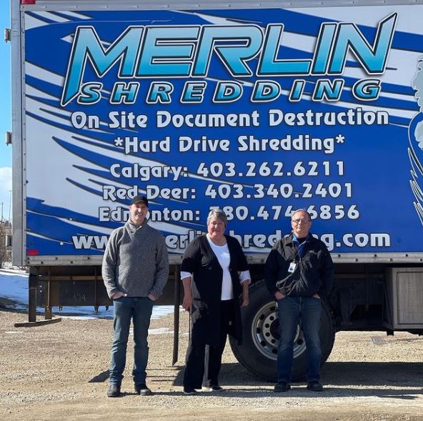 Merlin Shredding Inc - Edmonton | 323 116 Ave NW, Edmonton, AB T6S 1G3, Canada | Phone: (877) 340-2401